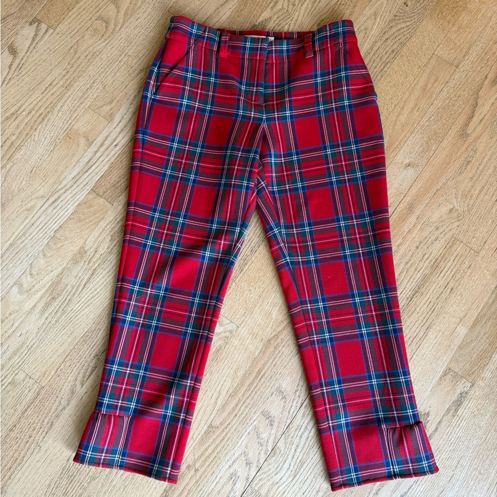 Vineyard Vines Jolly Plaid Cocktail Ruffle Pants Size 4